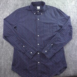 Bonobos Shirt Large Slim Fit Blue Red Floral Geometric Long Sleeve Button Down